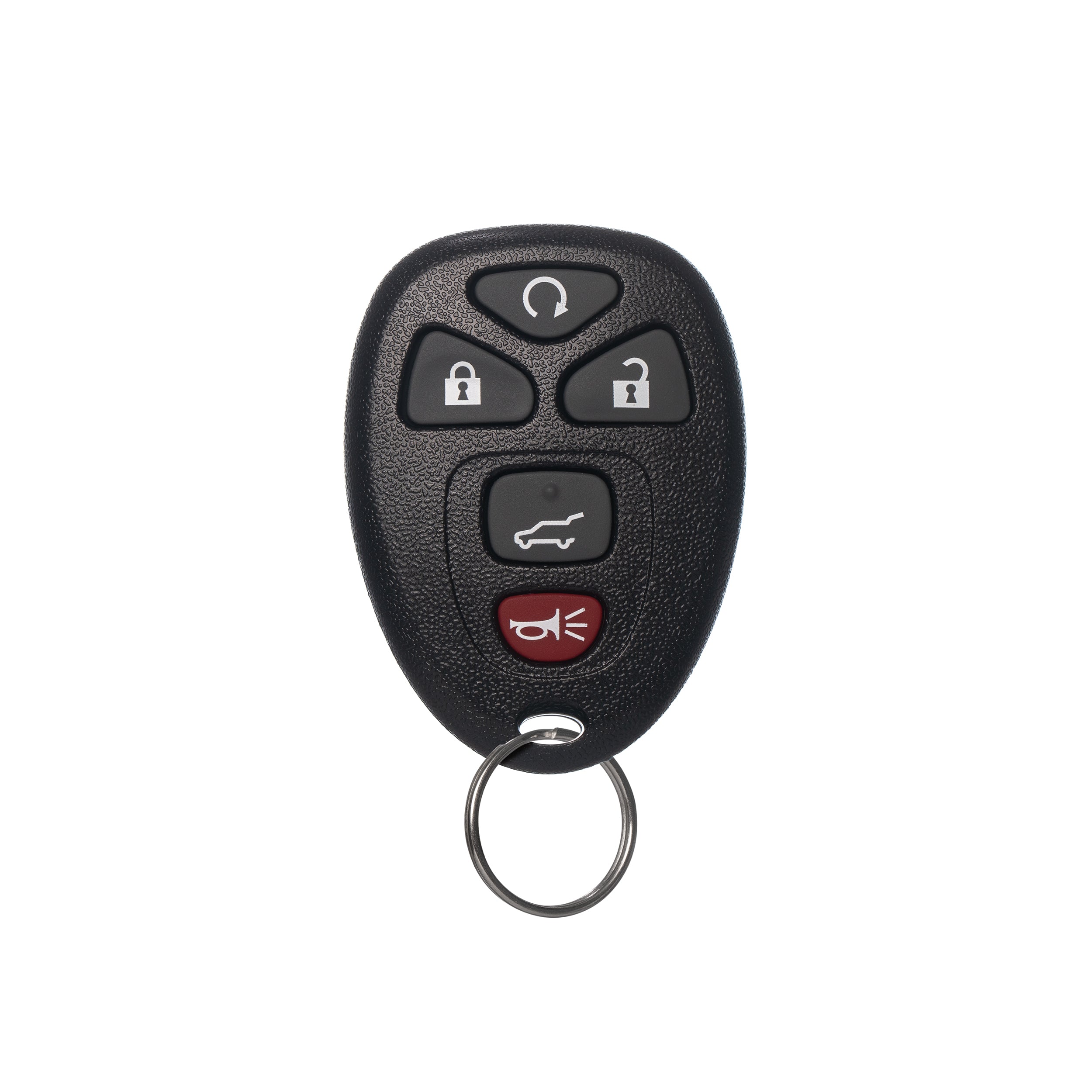 FOBTEK Keyless Entry Remote Key Fob for Chevy Traverse Buick Enclave GMC Acadia 2009-2016, Replacement for OUC60270 15913415 (5-Button Liftgate & Start)